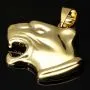Edler Panther-Anhänger aus hochglanzpoliertem 585 / 14K Gold