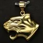Edler Panther-Anhänger aus hochglanzpoliertem 585 / 14K Gold