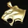 Edler Panther-Anhänger aus hochglanzpoliertem 585 / 14K Gold