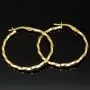 Exquisite Twist - Creolen aus funkelndem, hochglanzpoliertem Gold (14K 585 Gelbgold)
