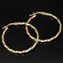 Exquisite Twist - Creolen aus funkelndem, hochglanzpoliertem Gold (14K 585 Gelbgold)