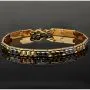 Stilvolles Armband aus hochwertigem 14K / 585er Bicolor Gold (Gelb- und Weißgold) in ca. 19cm Länge, ca 6mm Breite