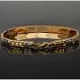 Stilvolles Armband aus hochwertigem 14K / 585er Bicolor Gold (Gelb- und Weißgold) in ca. 19cm Länge, ca 6mm Breite