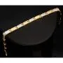 Stilvolles Armband aus hochwertigem 14K / 585er Bicolor Gold (Gelb- und Weißgold) in ca. 19cm Länge, ca 6mm Breite