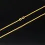 Zeitlose, kurzgliedrige Ankerkette aus hochglanzpoliertem 14K 585 Gelbgold – ca. 50 cm 1,5mm
