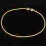 Zeitloses, kurzgliedriges Ankerarmband aus edlem, poliertem 14K 585 Gold