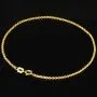 Zeitloses, kurzgliedriges Ankerarmband aus edlem, poliertem 14K 585 Gold