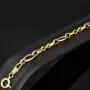 Funkelndes Bicolor Gold-Armband aus hochwertigem 14K 585 Gelbgold und Weißgold in stilvollem Design (ca. 20 cm)