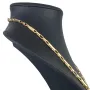 Exklusive Ankerkette / Goldkette aus funkelndem Gold (14K 585 Gelbgold) mit stilvollem griechischem Muster (ca. 55cm, 3,5mm, ca. 7,7g)