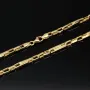 Exklusive Ankerkette / Goldkette aus funkelndem Gold (14K 585 Gelbgold) mit stilvollem griechischem Muster (ca. 55cm, 3,5mm, ca. 7,7g)