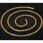 Sehr schöne, funkelnde Ankerkette aus hochwertigem 14K 585 Gold (Gelbgold) - 65cm lang, ca. 3mm breit