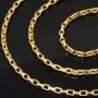 Sehr schöne, funkelnde Ankerkette aus hochwertigem 14K 585 Gold (Gelbgold) - 65cm lang, ca. 3mm breit