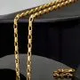 Sehr schöne, funkelnde Ankerkette aus hochwertigem 14K 585 Gold (Gelbgold) - 65cm lang, ca. 3mm breit
