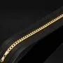 Hochglanzpoliertes Panzerarmband aus exquisitem 14k 585er Gold ca. 19cm ca. 4,5mm