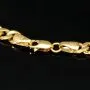 Hochglanzpoliertes Panzerarmband aus exquisitem 14k 585er Gold ca. 19cm ca. 4,5mm