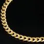 Hochglanzpoliertes Panzerarmband aus exquisitem 14k 585er Gold ca. 19cm ca. 4,5mm