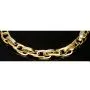 Exklusives Gold-Armband in feinem Greco Design und hochglanzpolierten Gliedern aus hochwertigem Bicolor 585er Gelb- und Weißgold (ca. 19,5 cm, 7mm)