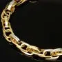 Exklusives Gold-Armband in feinem Greco Design und hochglanzpolierten Gliedern aus hochwertigem Bicolor 585er Gelb- und Weißgold (ca. 19,5 cm, 7mm)