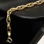 Exklusives Gold-Armband in feinem Greco Design und hochglanzpolierten Gliedern aus hochwertigem Bicolor 585er Gelb- und Weißgold (ca. 19,5 cm, 7mm)