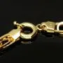 Exklusives Gold-Armband in feinem Greco Design und hochglanzpolierten Gliedern aus hochwertigem Bicolor 585er Gelb- und Weißgold (ca. 19,5 cm, 7mm)