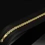 Gold-Armband aus hochglanzpoliertem 14K / 585 Gelbgold in zeitlosem Design ca. 18 cm, 4,5 mm