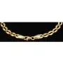 Gold-Armband aus hochglanzpoliertem 14K / 585 Gelbgold in zeitlosem Design ca. 18 cm, 4,5 mm