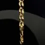 Gold-Armband aus hochglanzpoliertem 14K / 585 Gelbgold in zeitlosem Design ca. 18 cm, 4,5 mm