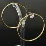 Hochwertige Creolen / Ohrringe in klassisch zeitlosem Design aus 14K 585 Gold (Gelbgold) glänzend poliert