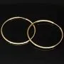 Hochwertige Creolen / Ohrringe in klassisch zeitlosem Design aus 14K 585 Gold (Gelbgold) glänzend poliert