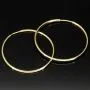 Hochwertige Creolen / Ohrringe in klassisch zeitlosem Design aus 14K 585 Gold (Gelbgold) glänzend poliert