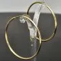 Hochwertige Creolen / Ohrringe in klassisch zeitlosem Design aus 14K 585 Gold (Gelbgold) glänzend poliert