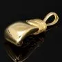 Filigran gearbeiteter Boxhandschuh-Anhänger aus edlem 585 Gelbgold aus hochwertigem 14K / 585 Gold - glänzend poliert