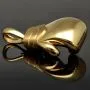 Filigran gearbeiteter Boxhandschuh-Anhänger aus edlem 585 Gelbgold aus hochwertigem 14K / 585 Gold - glänzend poliert