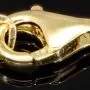 Trendiges Infinity-Armband aus funkelndem 585 14K Gold - Längenverstellbar ca. 17,5 - 19,5 cm mit eingearbeiteten Goldkügelchen in Tricolor (Gelbgold, Weißgold und Roségold)