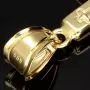 Hochwertiger Kreuzanhänger mit detaillierter Jesusfigur in zeitlosem Design aus 14K 585 Gold in Bicolor Gelbgold und Weißgold