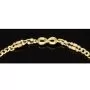 Funkelndes Infinity-Armband aus exquisitem 585 14K Gold - Längenverstellbar ca. 17,5 - 20,0 cm (Tricolor - Gelbgold und Nuancen Weißgold und Roségold)