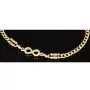 Funkelndes Infinity-Armband aus exquisitem 585 14K Gold - Längenverstellbar ca. 17,5 - 20,0 cm (Tricolor - Gelbgold und Nuancen Weißgold und Roségold)