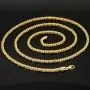 Exquisite Königskette aus hochglanzpoliertem, edlem 14k 585 Gold (Gelbgold) in ca. 60cm, 2,4 mm