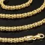Exquisite Königskette aus hochglanzpoliertem, edlem 14k 585 Gold (Gelbgold) in ca. 60cm, 2,4 mm