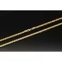 Exquisite Königskette aus hochglanzpoliertem, edlem 14k 585 Gold (Gelbgold) in ca. 60cm, 2,4 mm