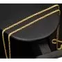 Fein fearbeitete, engmaschige Goldkette aus hochwertigem 585 / 14K Gold ca. 55cm Länge 2mm