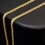Fein fearbeitete, engmaschige Goldkette aus hochwertigem 585 / 14K Gold ca. 55cm Länge 2mm