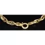 Exquisites Gold-Armband für Damen in edlem Design aus funkelndem 14K 585 Gelbgold, ca. 20cm Länge, 6mm Breite