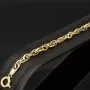 Exquisites Gold-Armband für Damen in edlem Design aus funkelndem 14K 585 Gelbgold, ca. 20cm Länge, 6mm Breite