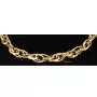 Exquisites Gold-Armband für Damen in edlem Design aus funkelndem 14K 585 Gelbgold, ca. 20cm Länge, 6mm Breite