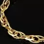 Exquisites Gold-Armband für Damen in edlem Design aus funkelndem 14K 585 Gelbgold, ca. 20cm Länge, 6mm Breite