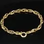 Exquisites Gold-Armband für Damen in edlem Design aus funkelndem 14K 585 Gelbgold, ca. 20cm Länge, 6mm Breite