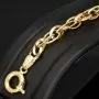 Exquisites Gold-Armband für Damen in edlem Design aus funkelndem 14K 585 Gelbgold, ca. 20cm Länge, 6mm Breite