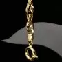 Exquisites Gold-Armband für Damen in edlem Design aus funkelndem 14K 585 Gelbgold, ca. 20cm Länge, 6mm Breite