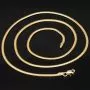 Hochwertige Fischgräten-Halskette aus 14-karätigem 585er Gold mit stilvoller Optik und zeitloser Eleganz für Damen - ca. 50cm, 2mm